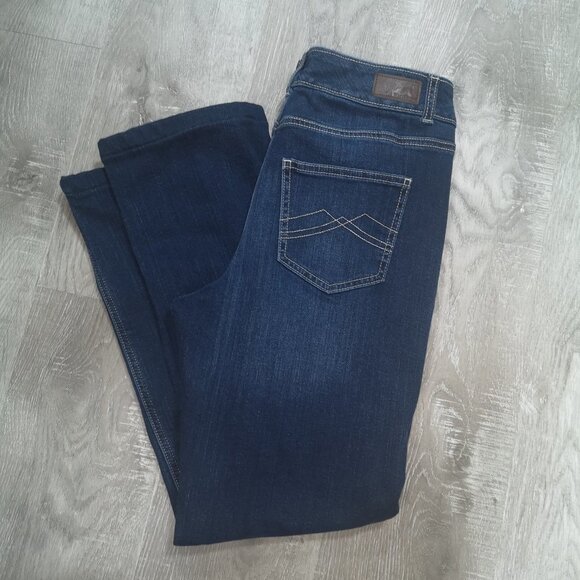 Wind River High Rise Lined Ladies Medium Wash Size 8 Blue Jeans - Picture 5 of 13